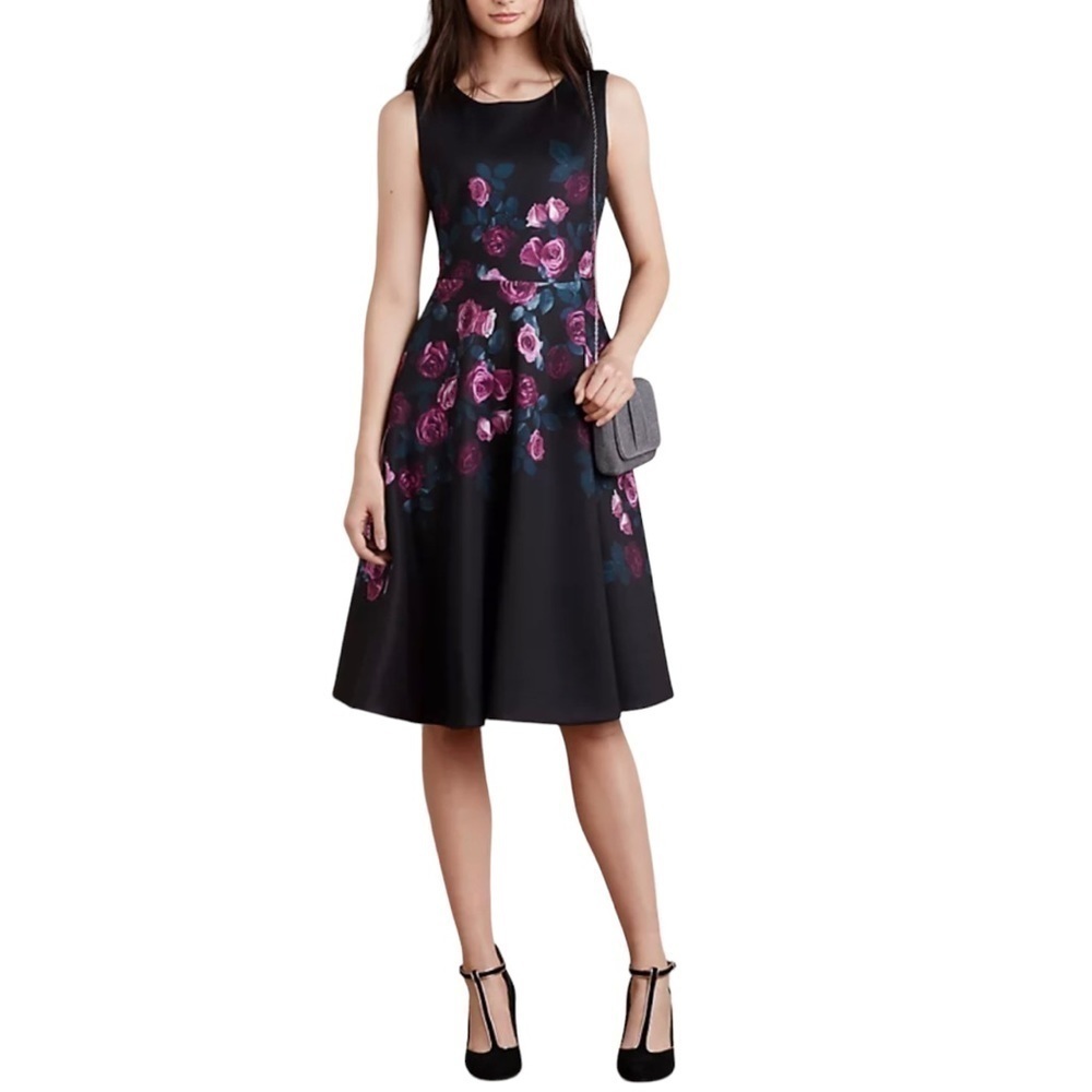 NWT Anthropologie Erin Fetherston Fit and Flare Floral Cocktail Dress 4P